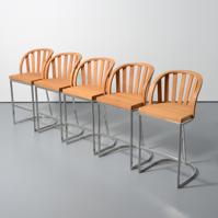 Kipp Stewart PICKET Barstools, Set of 5 - Sold for $2,304 on 11-16-2025 (Lot 892).jpg